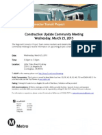 Regional Connector Construction Update Community Meeting Notice