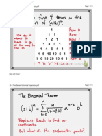 12-8 The Binomial Theorem