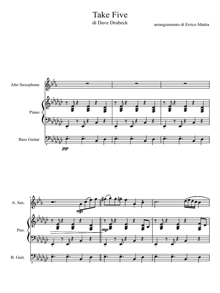Take - Five Score | PDF