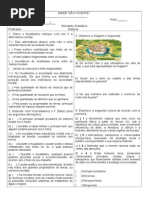 Prova 7º Feudalismo e Renascimento e Humanismo