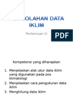 Pengolahan Data Iklim