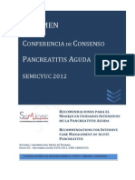 Recomendaciones Conferencia Consenso Pancreatitis Aguda