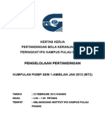 KERTAS KERJA Pertandingan Bola Keranjang