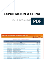 Exportacion a China