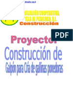 Proyecto Construccion de Galpon Para Gallinas Ponedoras