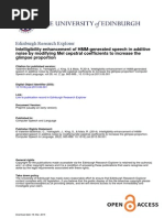 Enhancing Speech Intelligibility for the Hearing Impaired | PDF