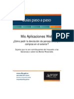 Guia Paso A Paso Mis Aplicaciones Web (Para Pedir Devolucion Del Impuesto Pagado en El Exterior) PDF