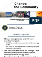 Climate Change:Energy and Community Impacts