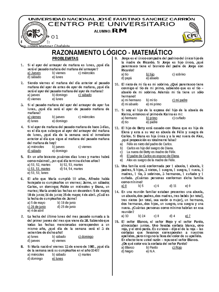 Guia 01 Raz Logic 05 III PDF Color Lima