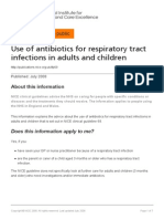 Use of Antibiotics For Respiratory Tract Infections in Adults and Children
