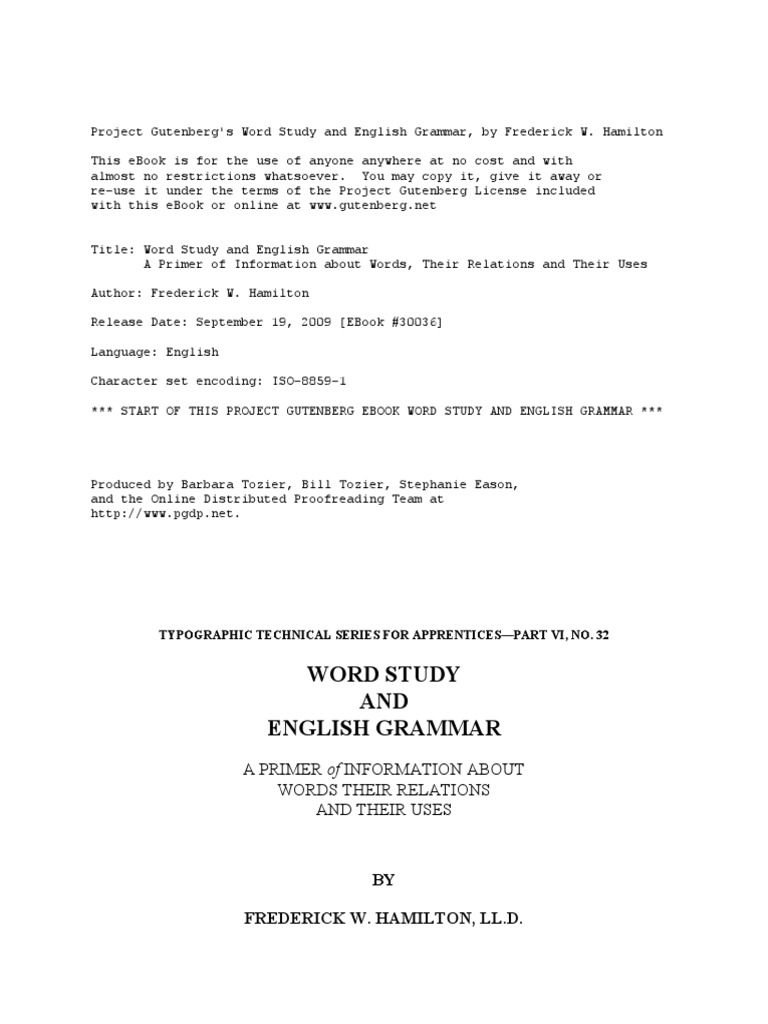 Word Study and English Grammar | PDF | Adverb | Adjective