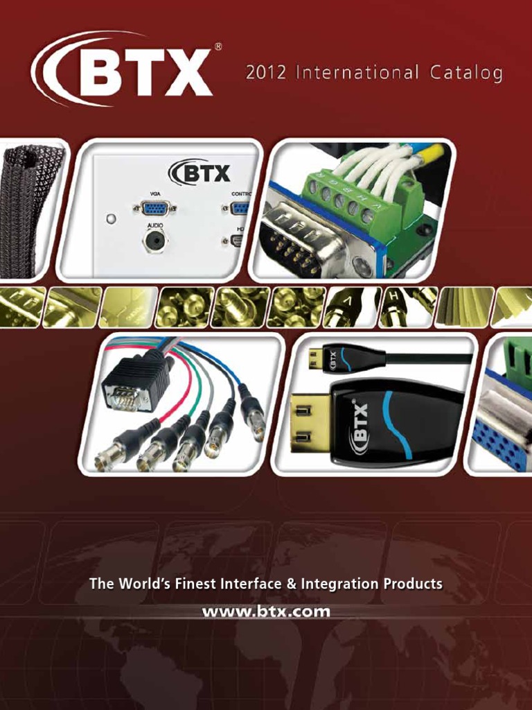 BTX11 Int'l Catalog 2012 | PDF | Hdmi | Electrical Connector