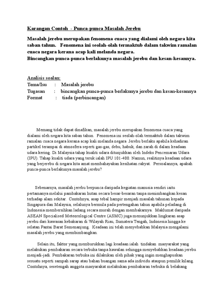 Karangan Contoh  PDF