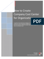 How To Create Company Cost Center