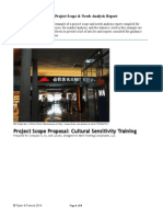 Project Scope Proposal: Cultural Sensitivity Training