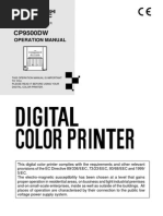 Mitsubishi Cp9500dw Manual