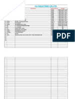 Ku Industries (P) LTD: SL No Customer Descripition Method DRG No Prepare