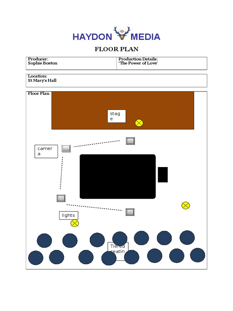 St Mary's Hall Floor Plan for 'The Power of Love' | PDF