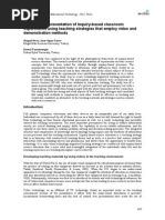 The Effective Presentation of Inquiry-Based Classroom Experiments Using Teaching Strategies That Employ Video and Demonstration Methods