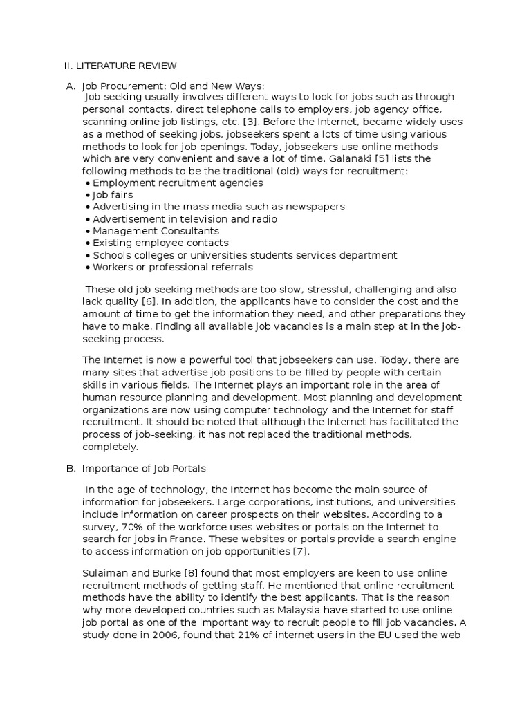 Literature review of recruitment and selection by different authors image