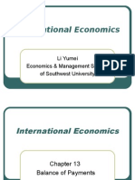 International Economics: Economics & Management School of Southwest University