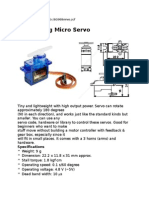 9 G Micro Servo: Smaller. You Can Use Any