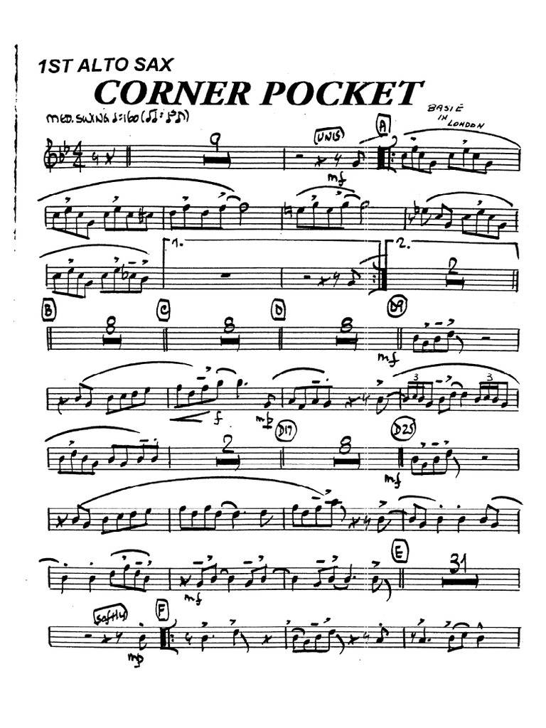 Corner Pocket FULL Big Band PDF