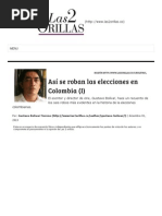 Así Se Roban Las Elecciones en Colombia (I) - Las2orillas