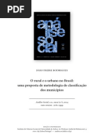 O Rural e o Urbano No Brasil