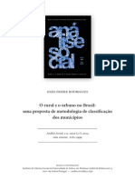 O Rural e o Urbano No Brasil