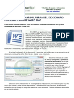 Agregar Eliminar Palabras Diccionario Word 2007