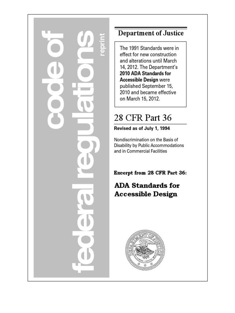 ADA Accessibility Guidelines Overview | PDF | Elevator | Accessibility