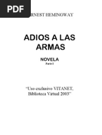 ADIOS A LAS ARMAS I