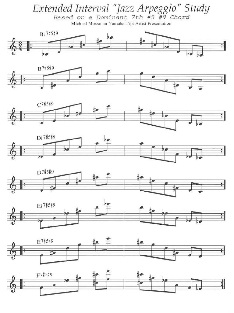 Jazz Arpeggio Trumpet