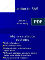 Introduction to SAS