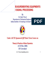 Vibration Measurementing Equipments and Signal Processing