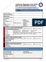 Identification & Warrant Application Form