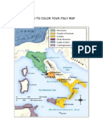 How To Color Your Italy Map