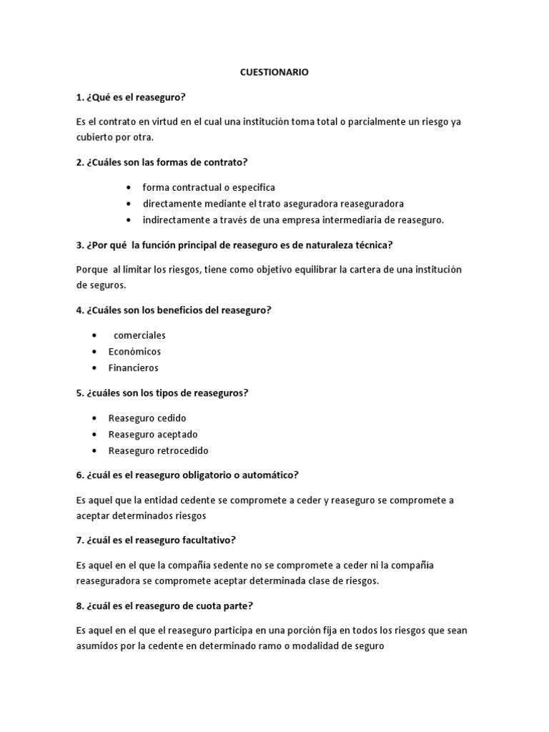 Guía Completa sobre Reaseguro | PDF | Reaseguro | Seguro