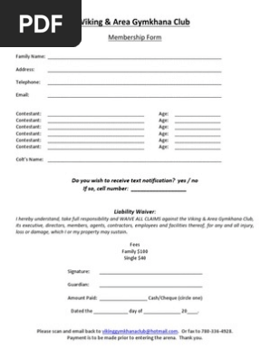 Membership Form