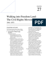 Walking Into Freedom Land: The Civil Rights Movement: Chapter Outline
