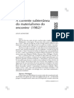 Althusser - A Corrente Subterranea Do Materialismo Do Encontro