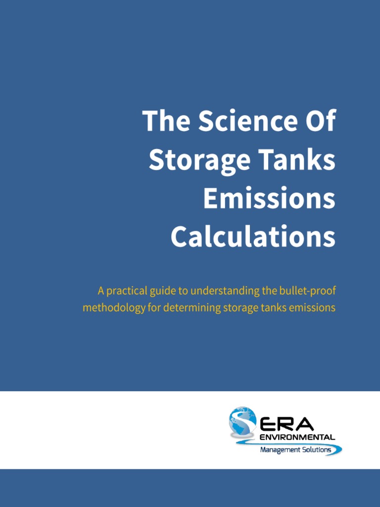 The Science of Storage Tanks Emissions Calculations PDF Air