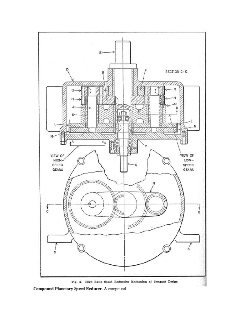 Compound Planetary Speed Reducer Design | PDF | Gear | Kinematics