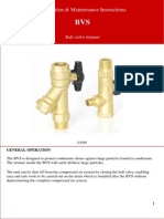 Installation & Maintenance Instructions: Ball Valve Strainer