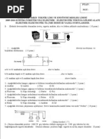 ELEKTRİK ELEKTRONİK ÖLÇME SINAV SORULARI 2009 2010 3 Yazılı Sınav Soruları