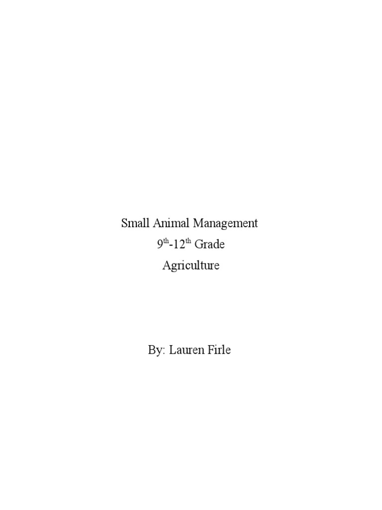Small Animal Management Text Set PDF Veterinary Physician Pet