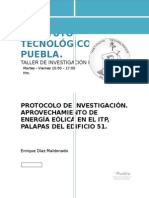 Protocolo de Investigacion Aerogenerador