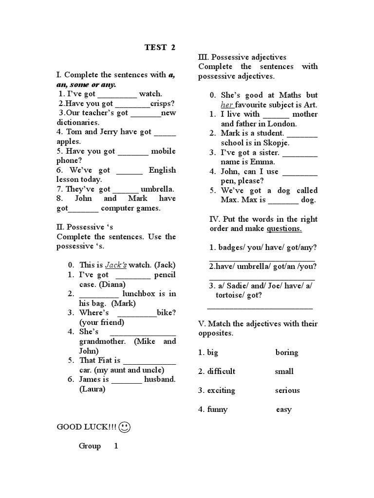TEST 2 VI 9 | PDF