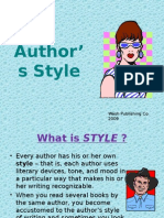 Author' S Style: Wash Publishing Co. 2009